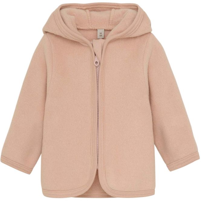 Hovedbilde HUTTEliHUT bomullsfleece jakke med ører, Mahogany ...