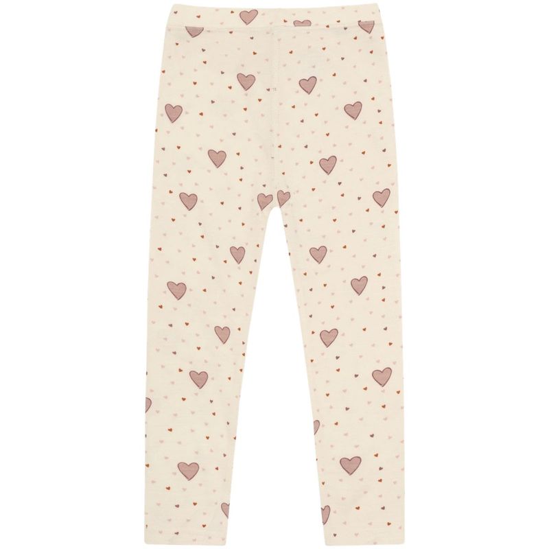 Hust and Claire Hclaki leggings i ull/bambus, Off White