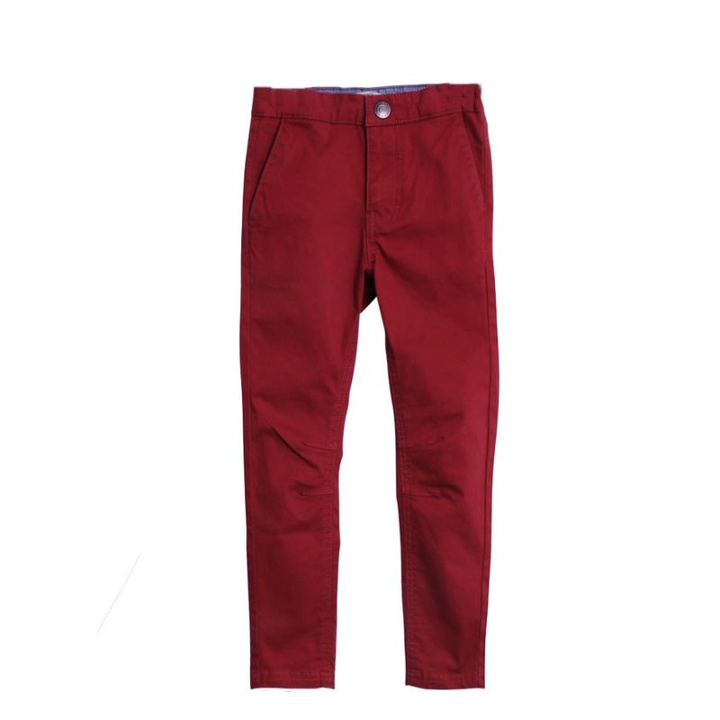 Wheat Slim Orla chinos bukse til gutt, red pear