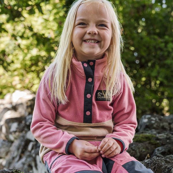 Hovedbilde Didriksons Monte 5 fleecegenser til barn, Heather ...