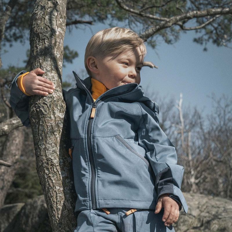 Didriksons Stigen skalljakke til barn, true blue