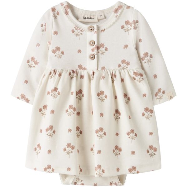 Hovedbilde Lil' Atelier Nbflayo kjolebody, Coconut Milk/Pink