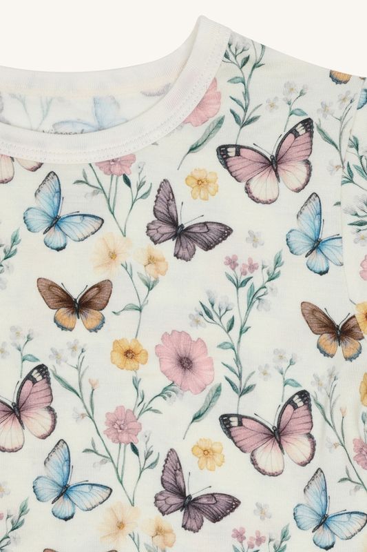Hust and Claire Hcaustin Butterfly t-skjorte i bambus, Ivory