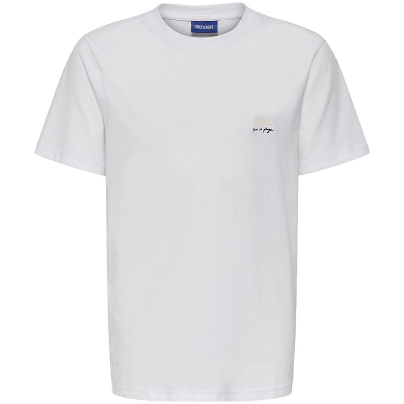 Only & Sons Osjplage t-skjorte til barn, Bright White