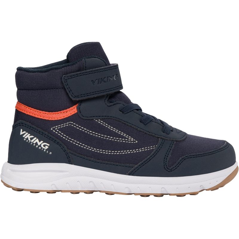 Viking Hovet Mid WP 1V overgangssko til barn, Navy/Orange