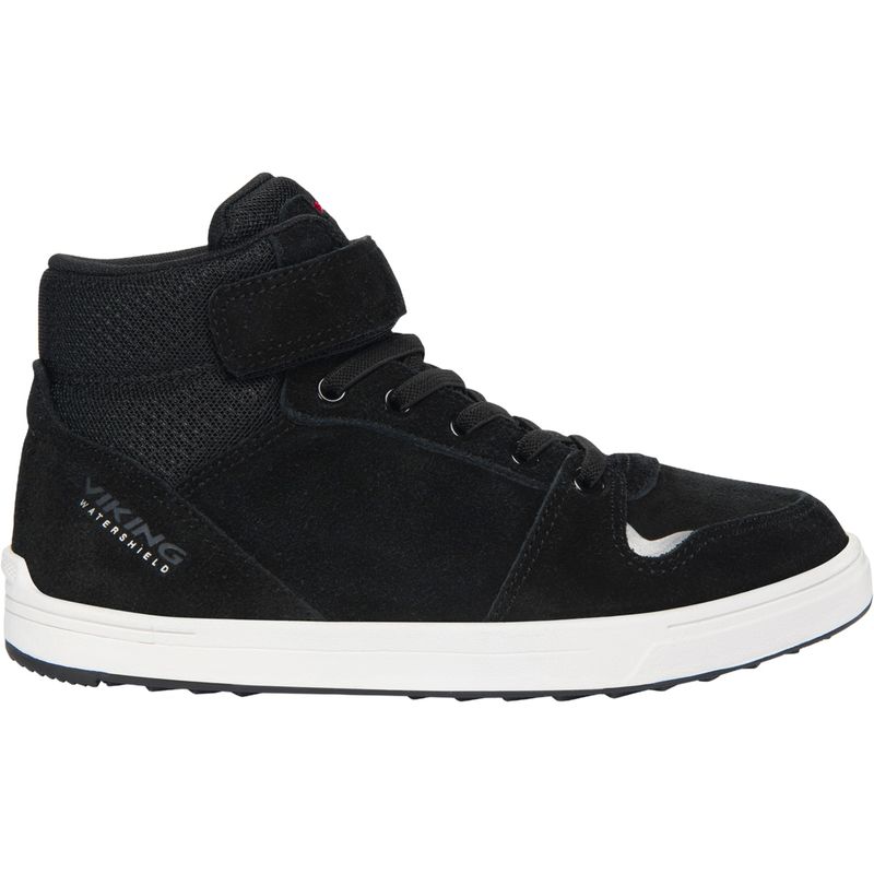 Viking Leon Mid Wp 1V overganssko til barn, Black/Eggshell
