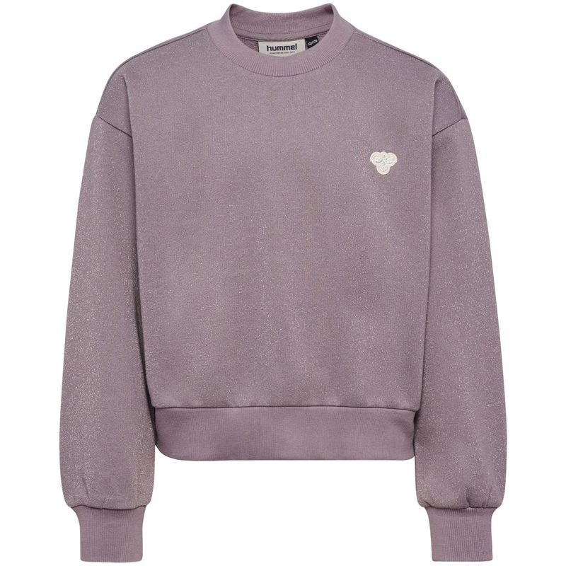 Hummel Hmljr Loose Glitter sweatshirt, Gray Ridge