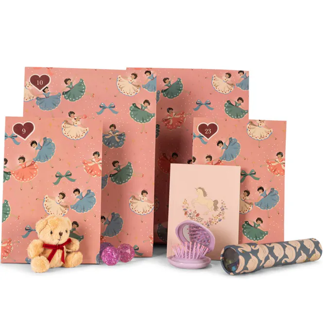 Hovedbilde Konges Sløjd adventskalender med 24 gaver, Beige