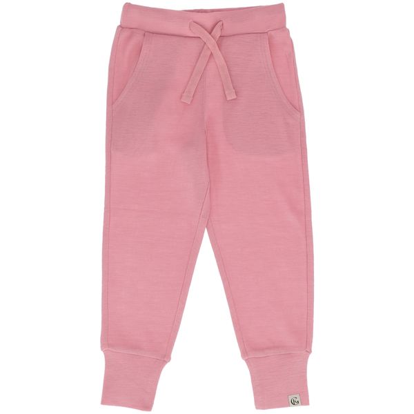 Hovedbilde Gullkorn Villvette ullbukse til barn, Tåkerosa