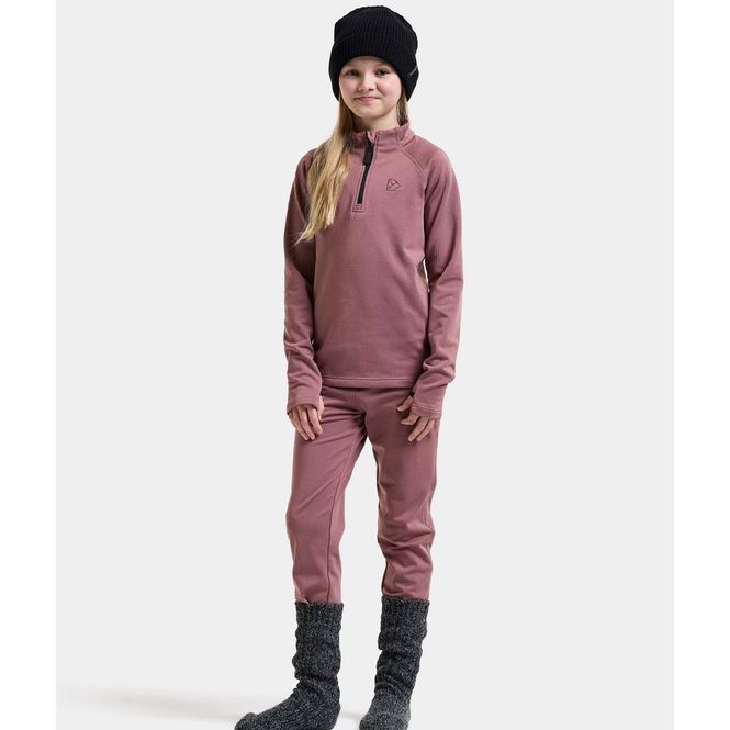Hovedbilde Didriksons Yotta fleece-sett til barn, Dulse Pink