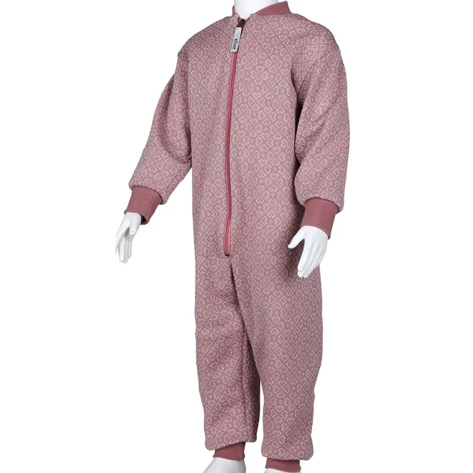 Hovedbilde Kivat heldress i ull til småbarn, Old Rose/Creme