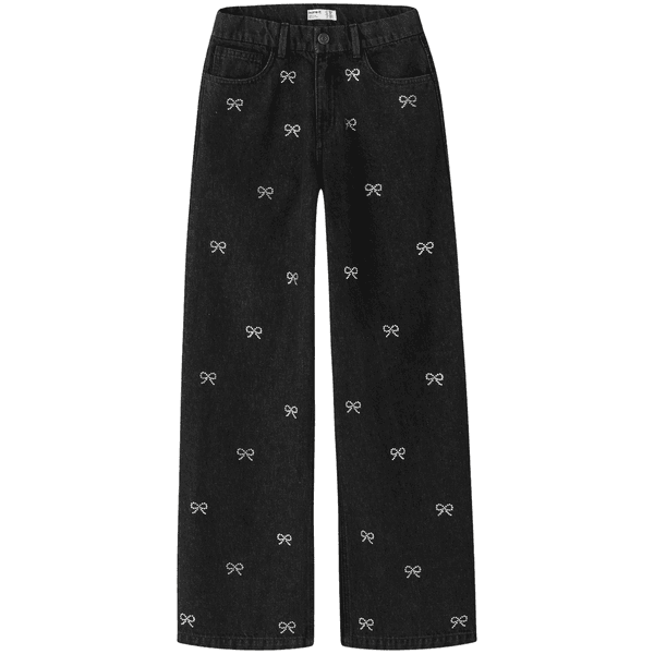 Hovedbilde Name It Nkfrose wide jeans til barn, Dark Grey ...