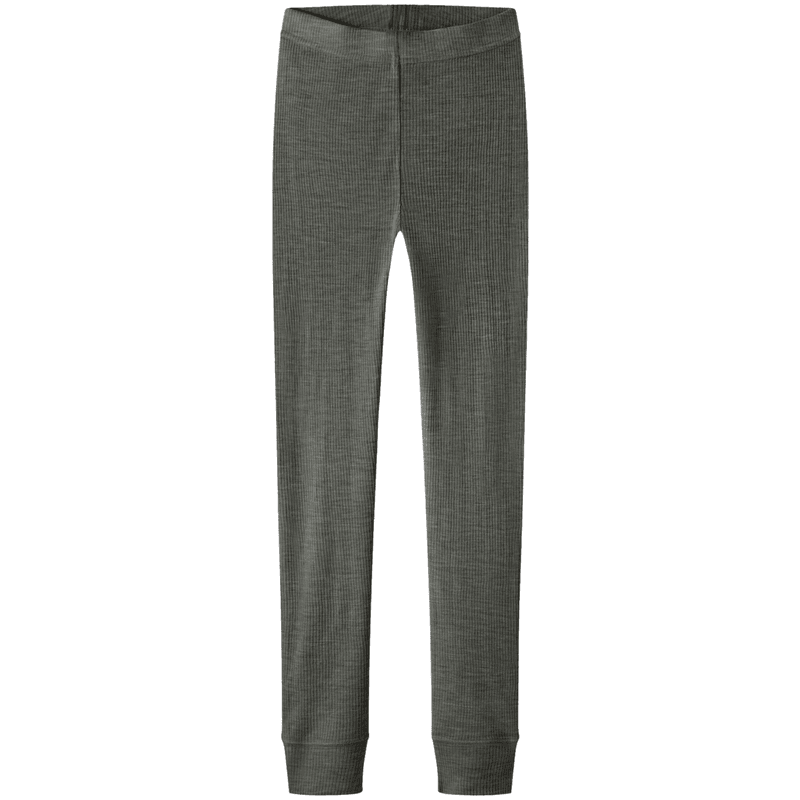 Name It Nknwax Rib leggings i ull til barn, Mulled Basil