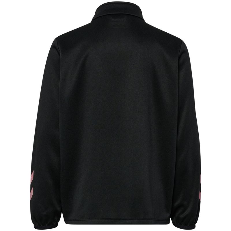 Hummel Shimmer half-zip genser til barn, Black/Bridal Rose