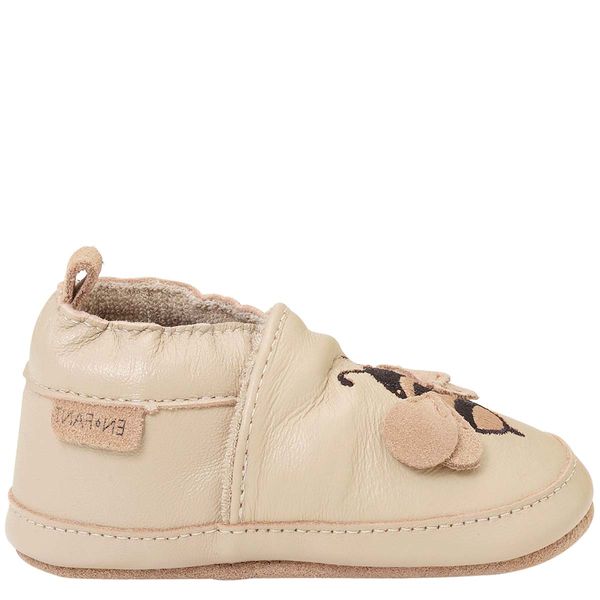 Hovedbilde EnFant skinntøfler til baby, White Pepper