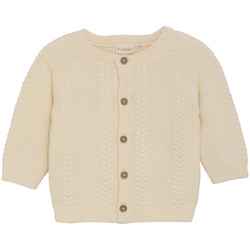 Fixoni cardigan til baby, Eggnog