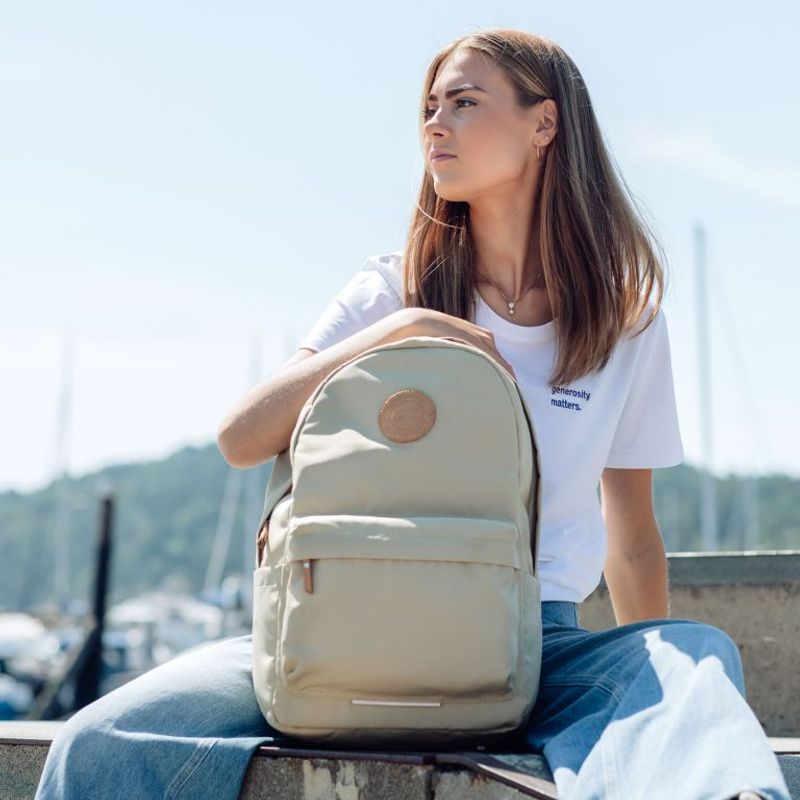 Beckmann 28 liter city skolesekk, Sand