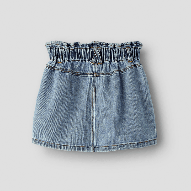 Lil' Atelier Nmfkarole denimskjørt til småbarn, Medium Blue
