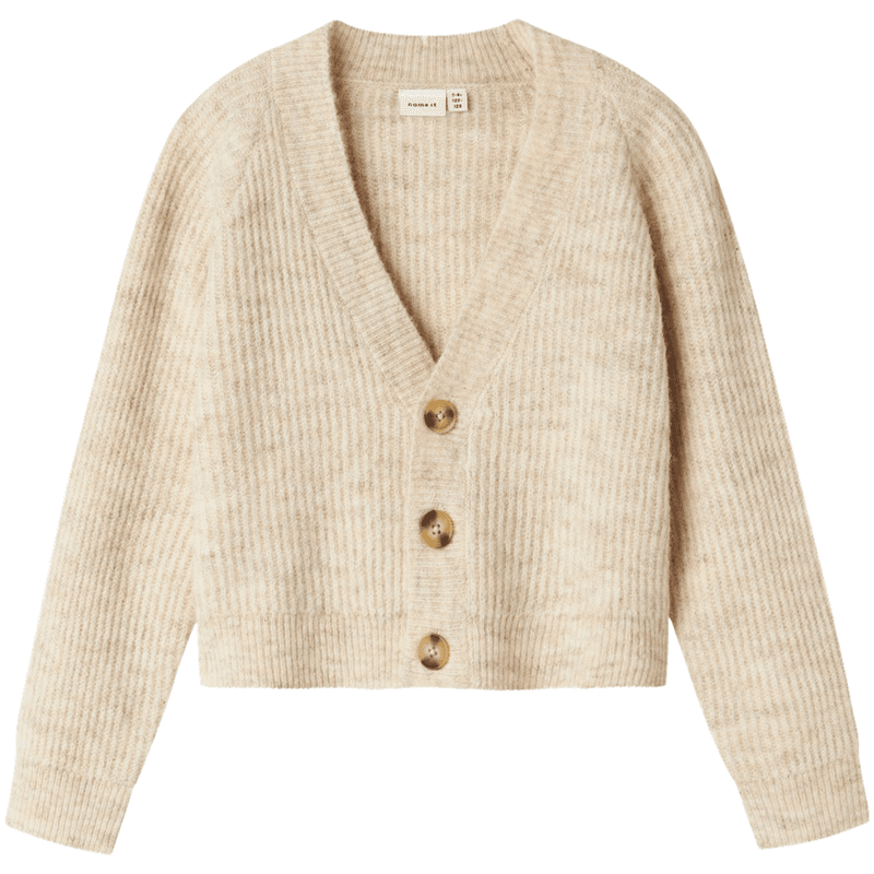 Name It Nkfholly strikket cardigan til barn, Pure Cashmere