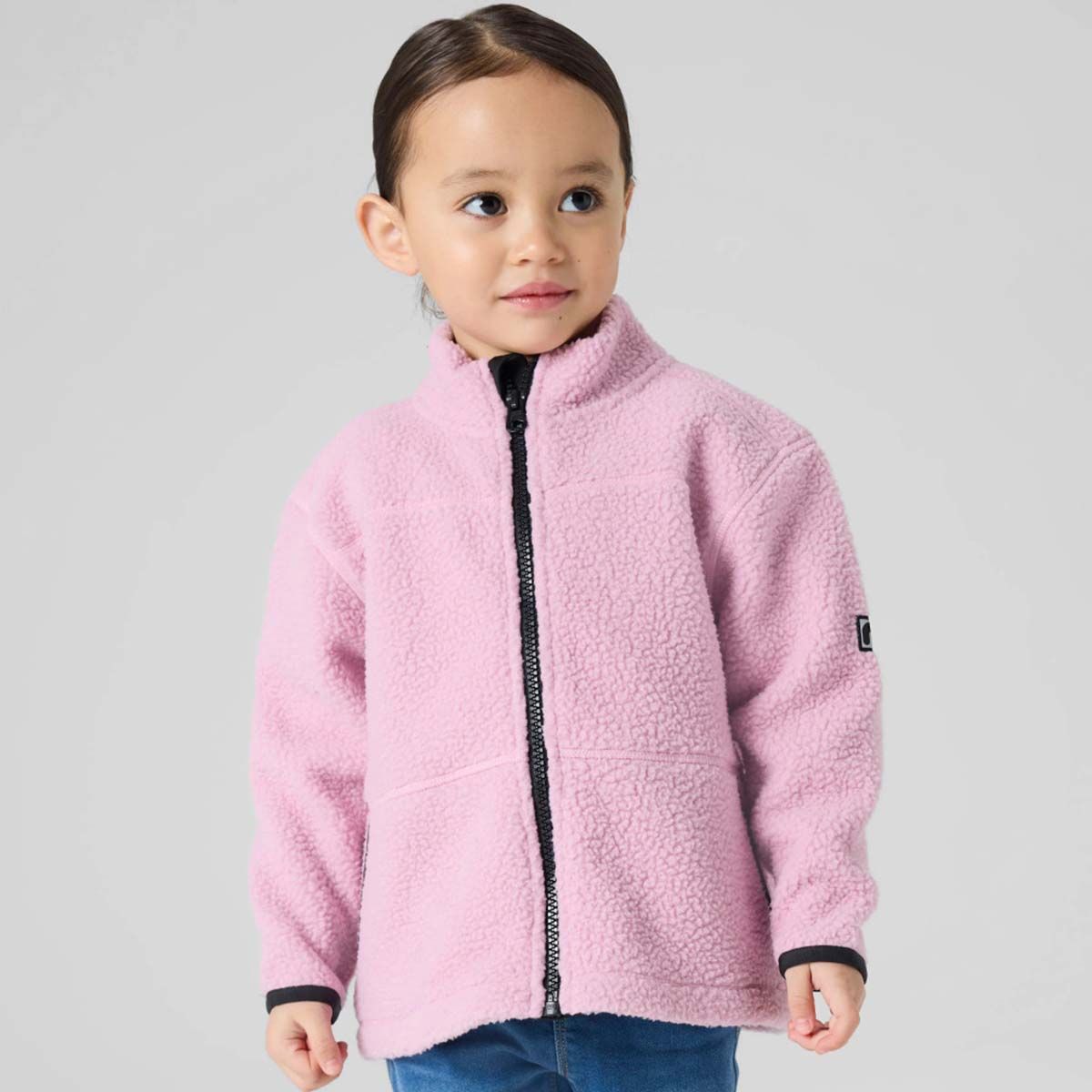 Name It Nmfbulina teddyjakke til småbarn, Mauve Mist