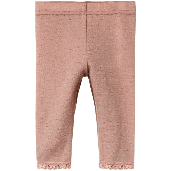 Hovedbilde Lil' Atelier Nbfnoel leggings i ull til baby, ...