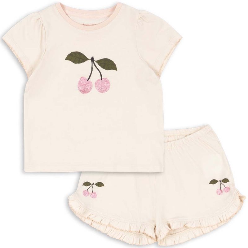 Konges Sløjd Famo shorts-sett til barn, Buttercream