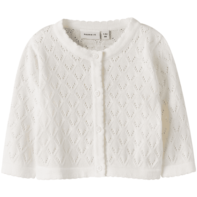 Hovedbilde Name It Nbfdesina cardigan til baby, Cloud Dancer