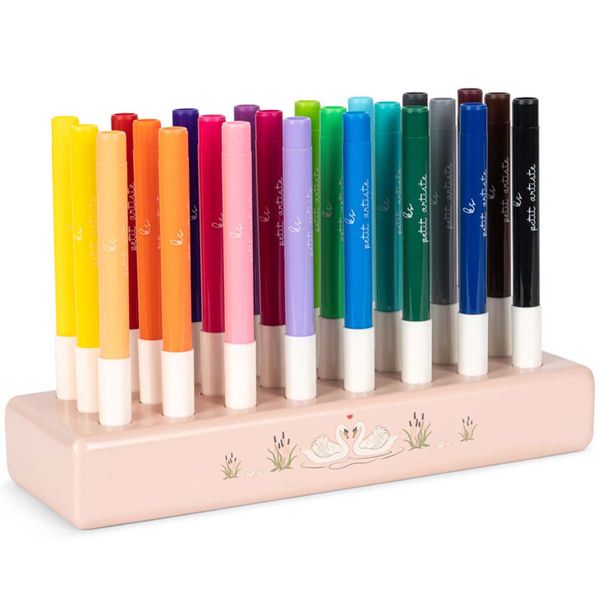 Hovedbilde Konges Sløjd 24 stk tusjer i trekloss, Mizumi Big