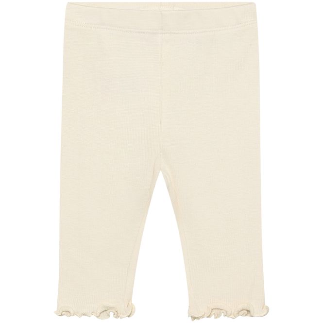 Hovedbilde HUTTEliHUT Rib leggings til baby, Antique White