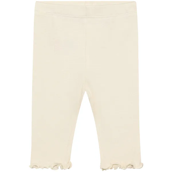Hovedbilde HUTTEliHUT Rib leggings til baby, Antique White