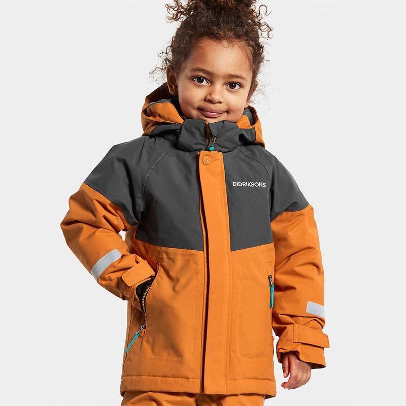 Didriksons Lun Kids 3 vinterjakke, Burnt Glow