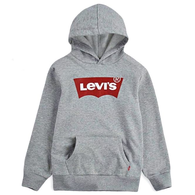 Hovedbilde Levis Batwing hettegenser til barn, Grey Heather
