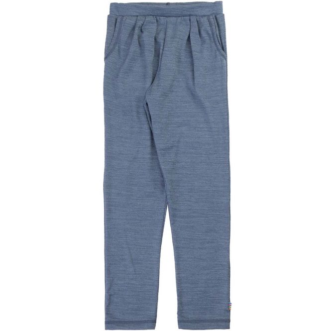 Hovedbilde Joha bukse i ull til barn, Drk. blue