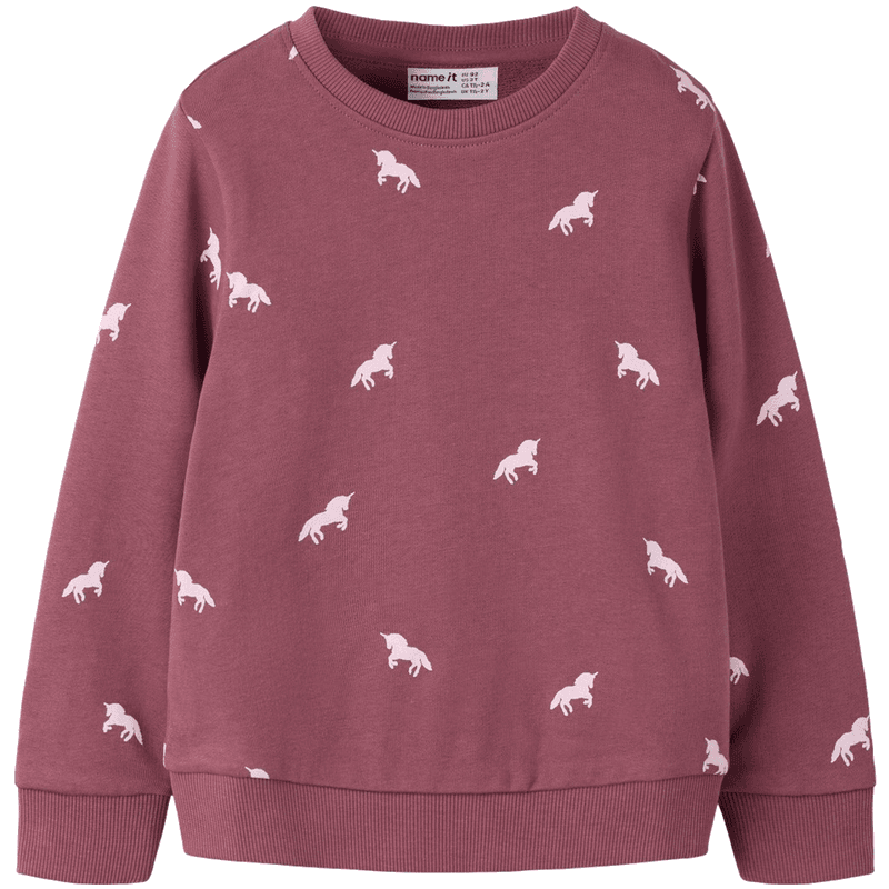 Name It Nmfvalba sweatshirt til småbarn, Wild Ginger