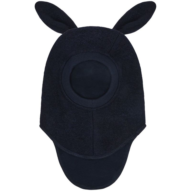 HUTTEliHUT balaclava i ull m/kaninører, Dark Navy
