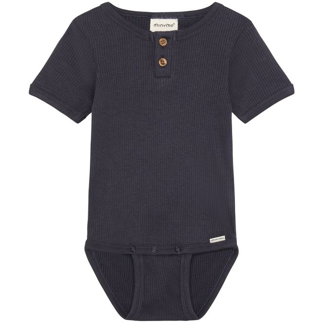 Hovedbilde Minymo ribb kortermet body, Odyssey Gray