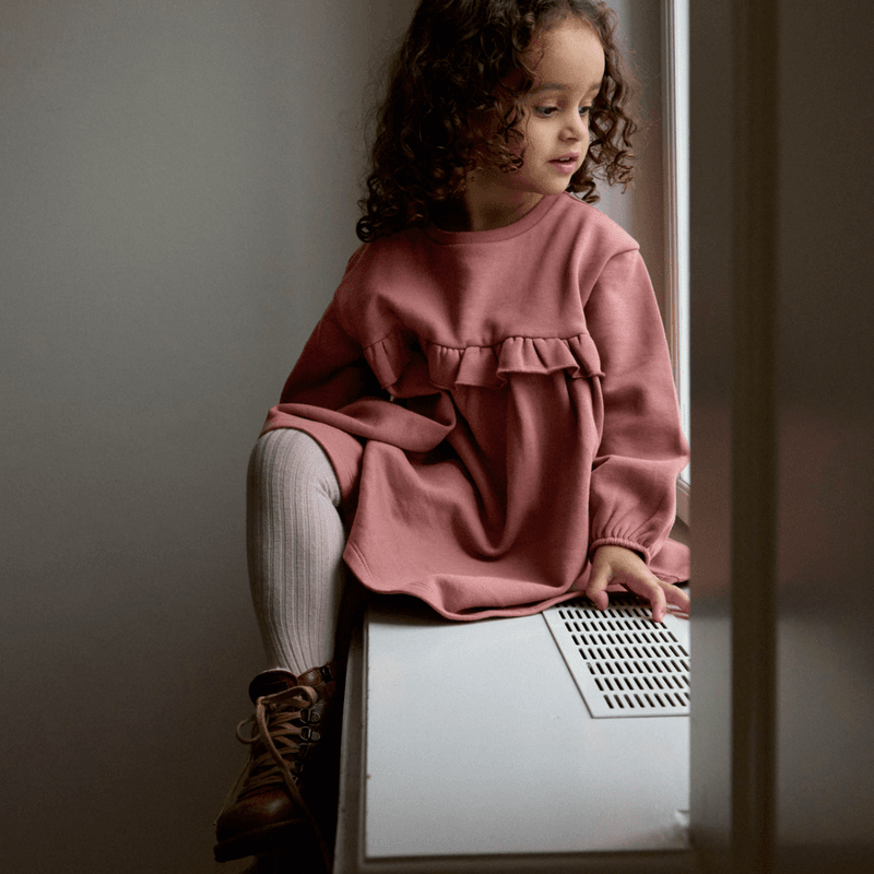 Lil' Atelier Nmfkilano kjole til småbarn, Withered Rose