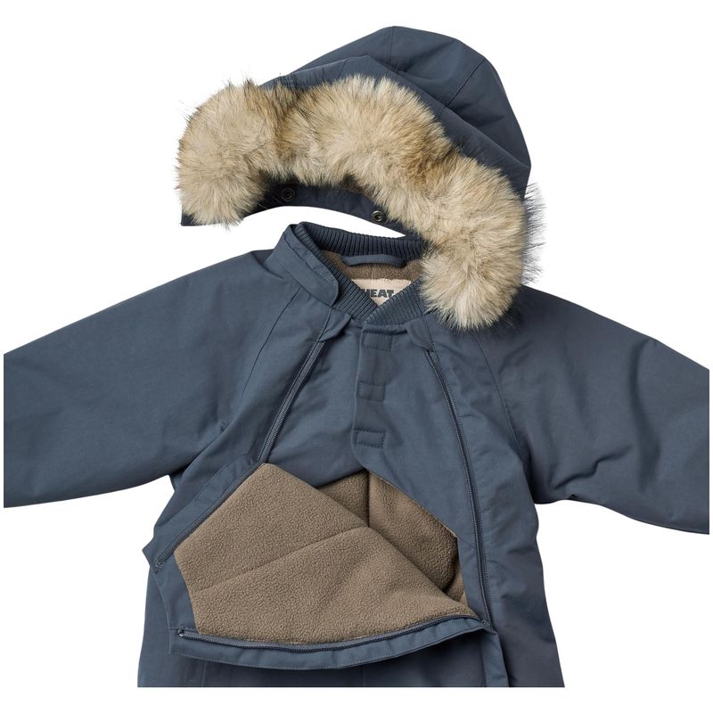 Wheat Nickie vinterdress til baby, Greyblue
