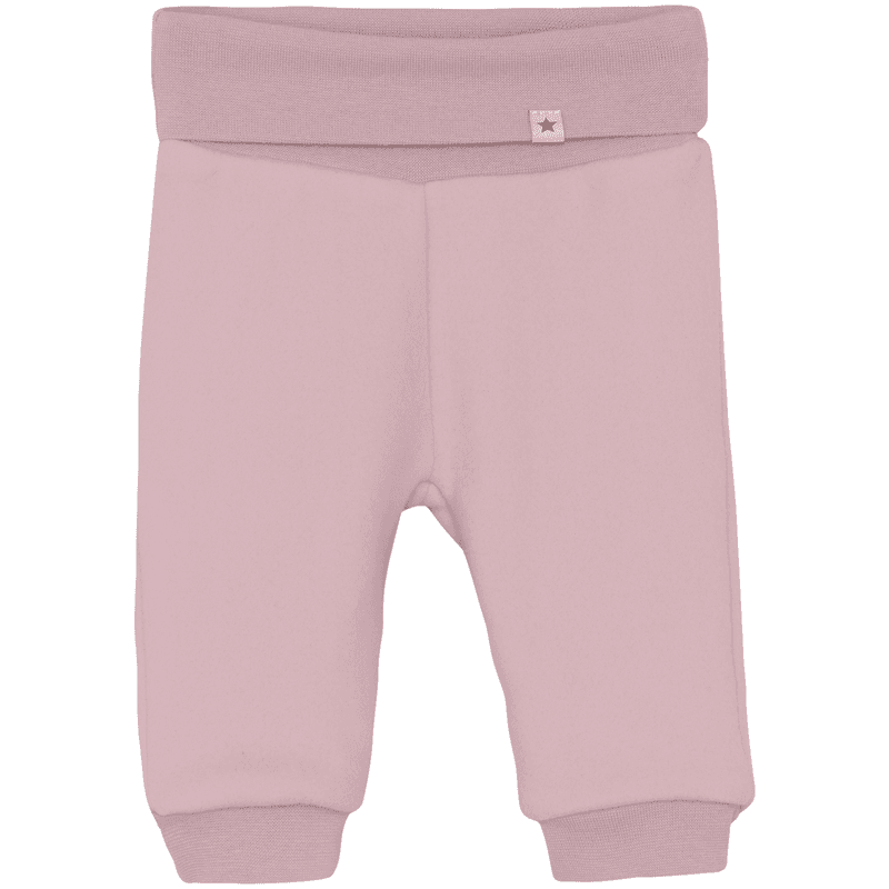 Huttelihut bukse i bomullsfleece, Deauville Mauve