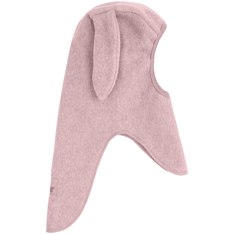 Huttelihut balaclava kanin bomullsfleece, Deauville Mauve
