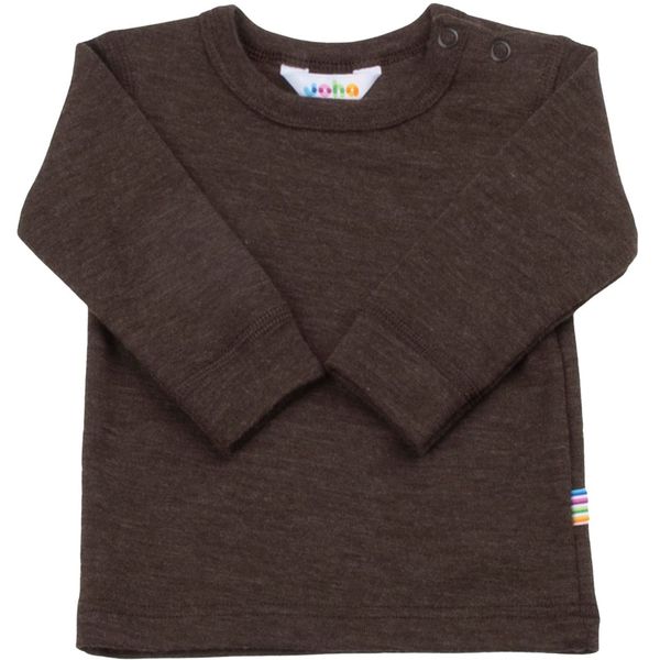 Bilde av Joha Wool melange genser i ull til barn, Drk. ...