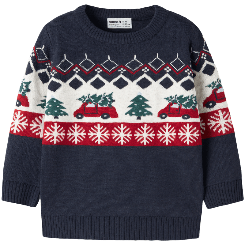 Name It Nmmrissi julegenser til småbarn, Navy Blazer
