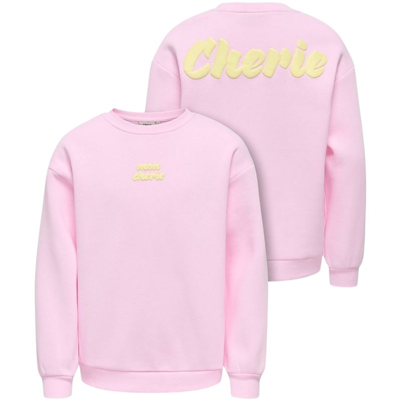 Kids Only Kogmarisa sweatshirt til barn, Pink Lady
