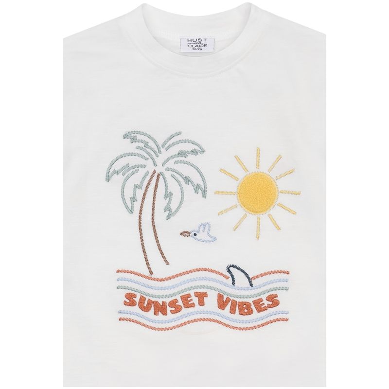 Hust and Claire Hcarthur Sunset t-skjorte til barn, Ivory