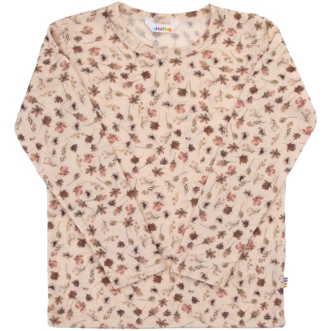Hovedbilde Joha genser i ull til barn, Light pink/Flowers