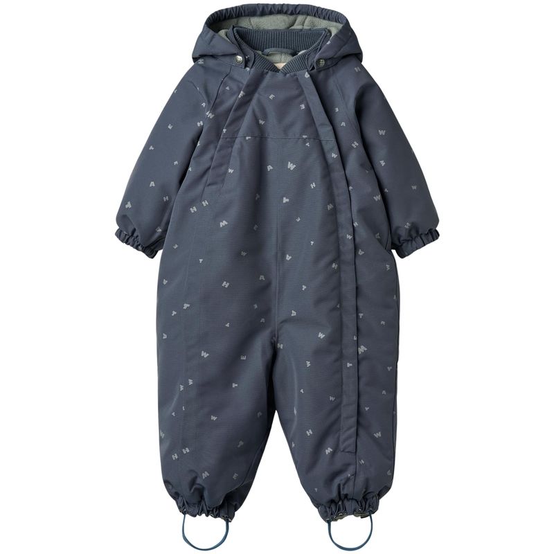 Wheat Adi vinterdress til baby, Greyblue Letters
