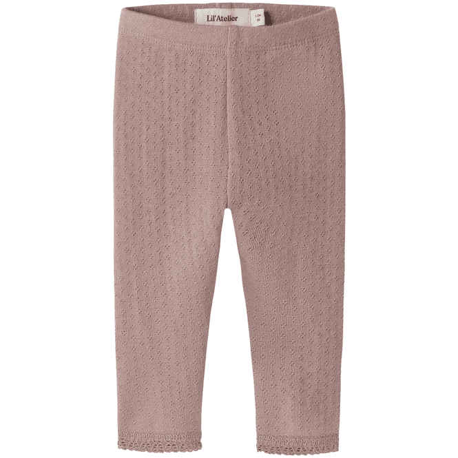 Hovedbilde Lil' Atelier Nbfnora leggings i ull/silke til ...