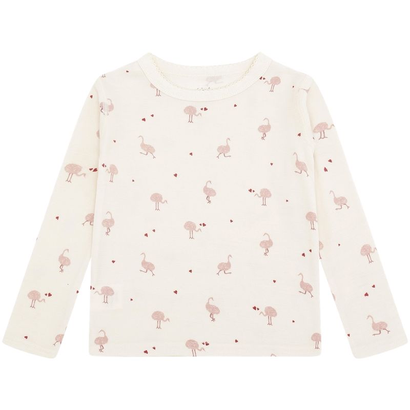 Hust and Claire Abba Ostrich ull/bambus genser, Off White