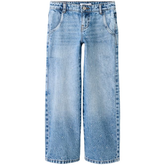 Hovedbilde Name It Nkfrose wide jeans til barn, Light Blue ...