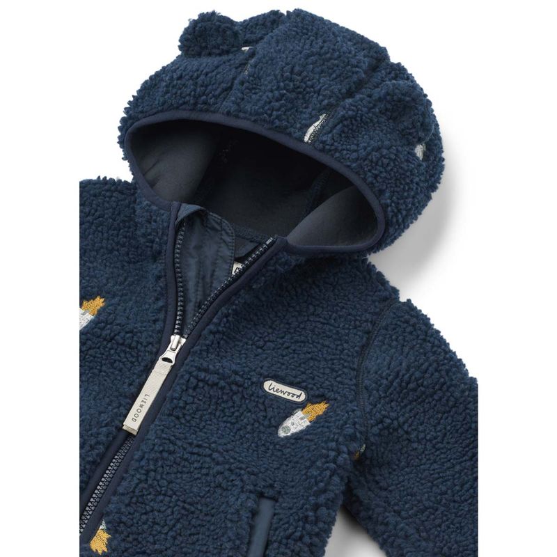 Liewood Mara Pilèjakke m/ører småbarn, Rocket/Classic navy